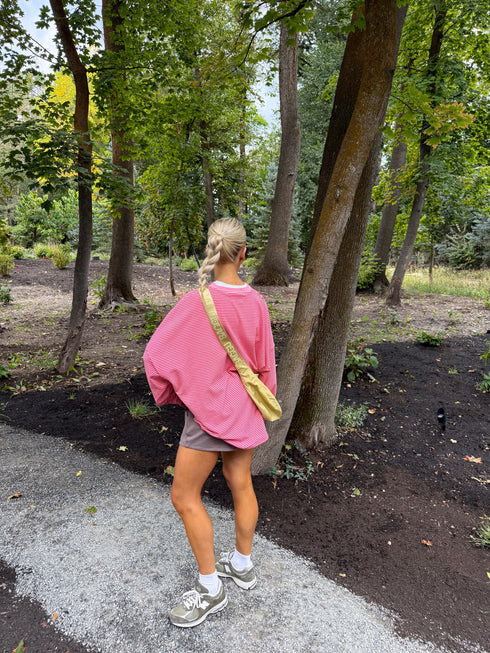 Road Trip Pullover // Pink Stripe